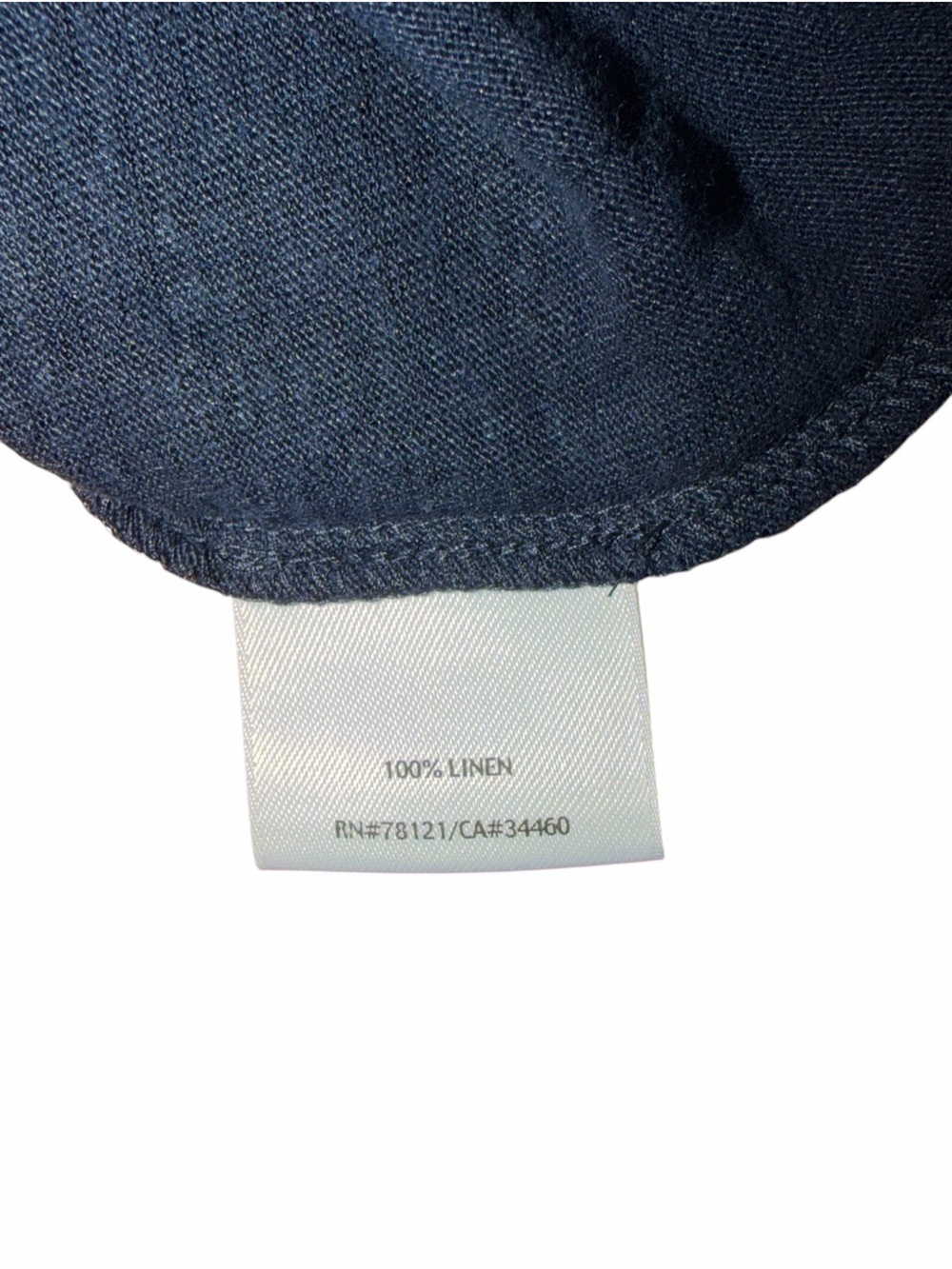 Eileen Fisher Organic Linen Jersey Tank Top Navy Sleeveless Minimalist XL - Picture 5 of 10